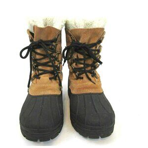 C9 Champion womens mid-calf winter boots size 9 lace up suede leather uppers